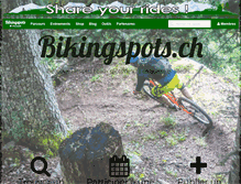 Tablet Screenshot of bikingspots.ch